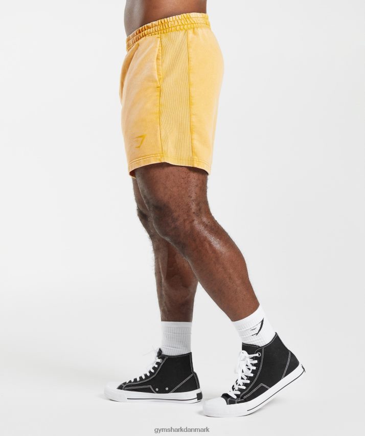 Mænd Gymshark power washed 5 shorts N4ZDDN562 solrig gul