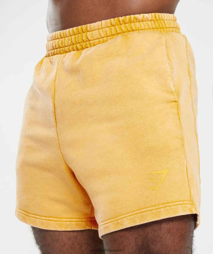 Mænd Gymshark power washed 5 shorts N4ZDDN562 solrig gul