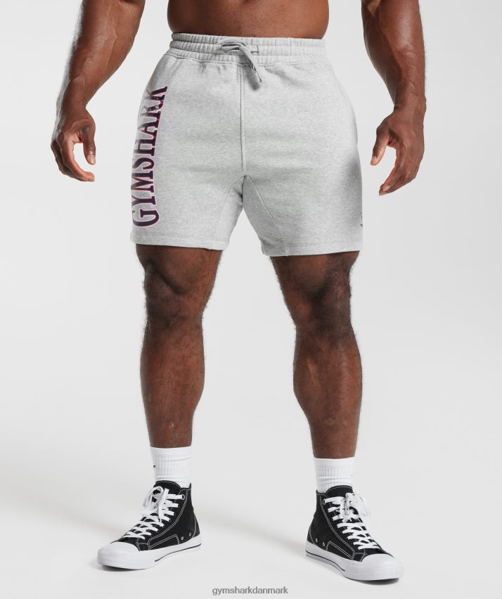 Mænd Gymshark retrobølge shorts N4ZDDN535 lysegrå kernemergel