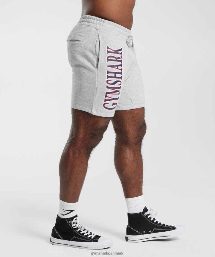 Mænd Gymshark retrobølge shorts N4ZDDN535 lysegrå kernemergel