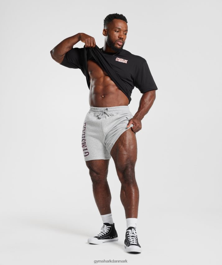 Mænd Gymshark retrobølge shorts N4ZDDN535 lysegrå kernemergel