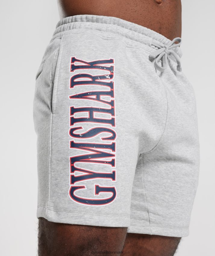Mænd Gymshark retrobølge shorts N4ZDDN535 lysegrå kernemergel