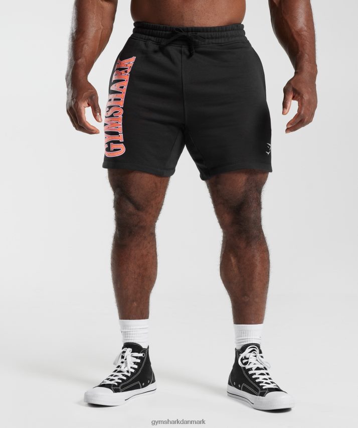 Mænd Gymshark retrobølge shorts N4ZDDN536 sort