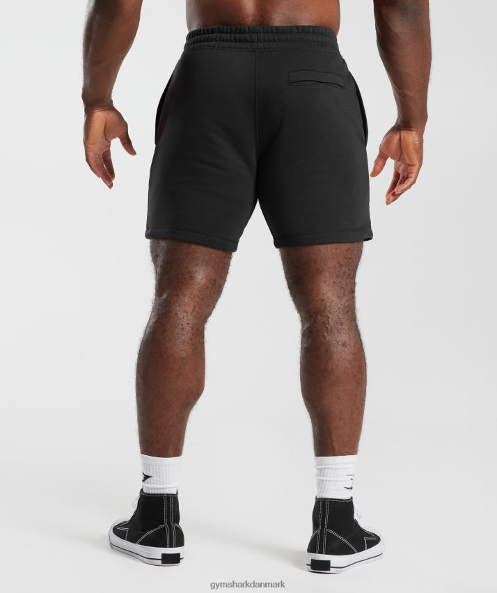 Mænd Gymshark retrobølge shorts N4ZDDN536 sort