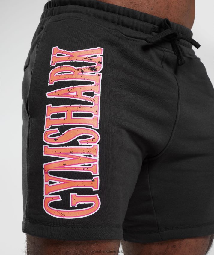 Mænd Gymshark retrobølge shorts N4ZDDN536 sort