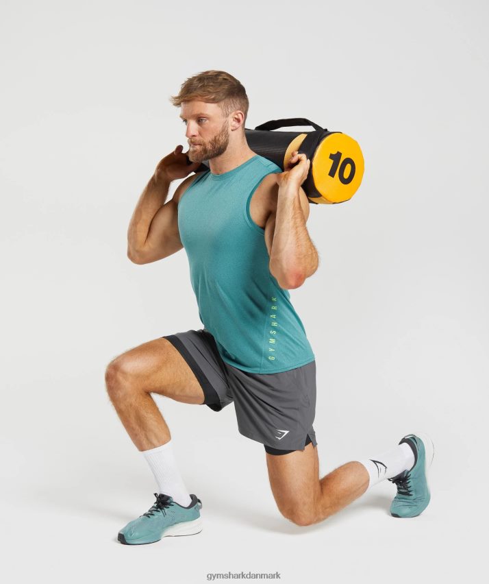 Mænd Gymshark sport 5 2 i 1 shorts N4ZDDN551 silhuet grå/sort