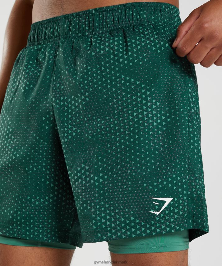 Mænd Gymshark sport 7 2 i 1 shorts N4ZDDN564 hoya grøn