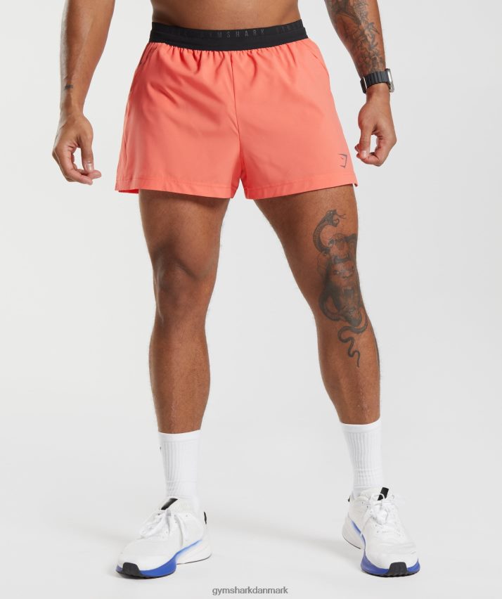 Mænd Gymshark sport run 3 shorts N4ZDDN526 aerospace orange