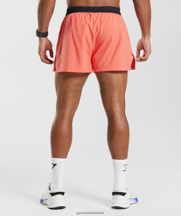 Mænd Gymshark sport run 3 shorts N4ZDDN526 aerospace orange