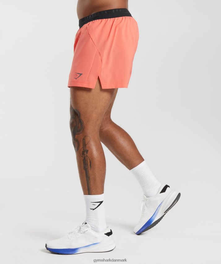 Mænd Gymshark sport run 3 shorts N4ZDDN526 aerospace orange