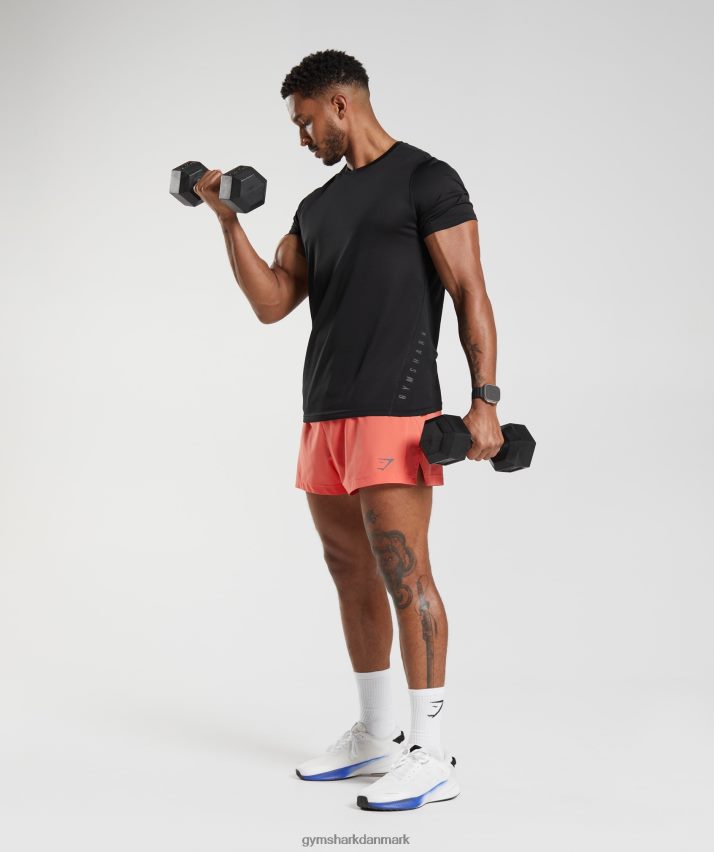 Mænd Gymshark sport run 3 shorts N4ZDDN526 aerospace orange