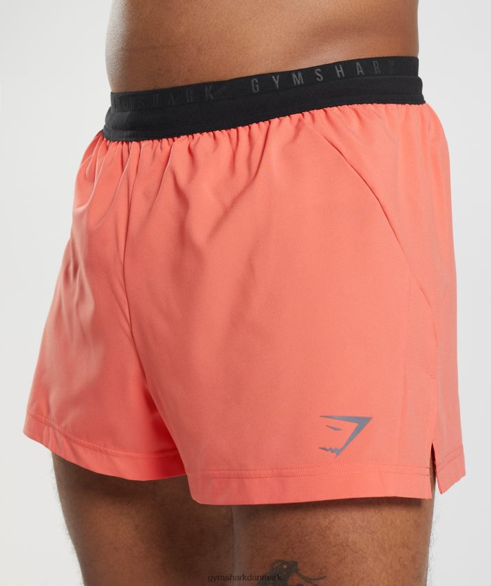 Mænd Gymshark sport run 3 shorts N4ZDDN526 aerospace orange