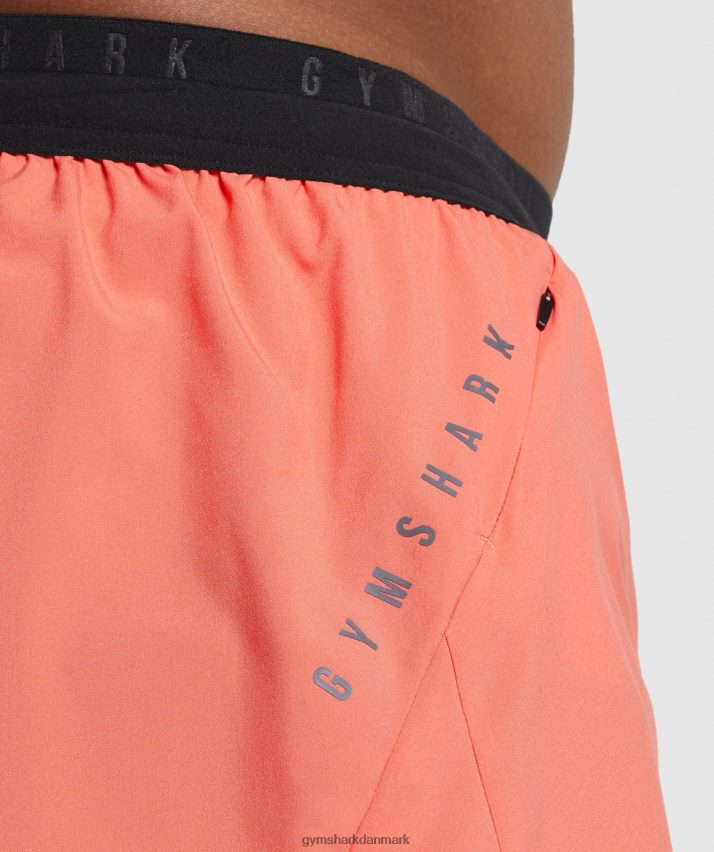 Mænd Gymshark sport run 3 shorts N4ZDDN526 aerospace orange