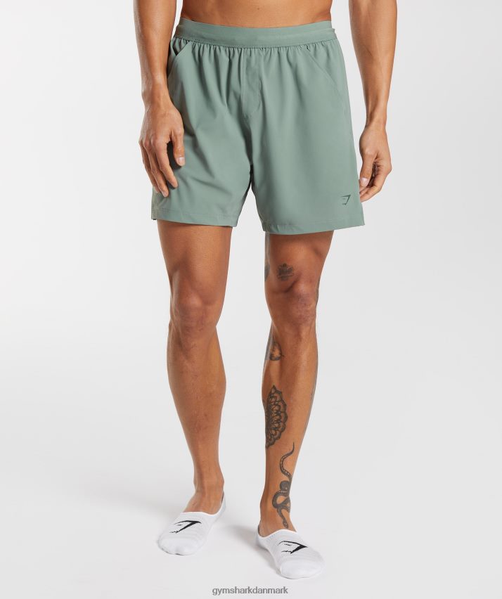 Mænd Gymshark studie shorts N4ZDDN566 pilegrøn