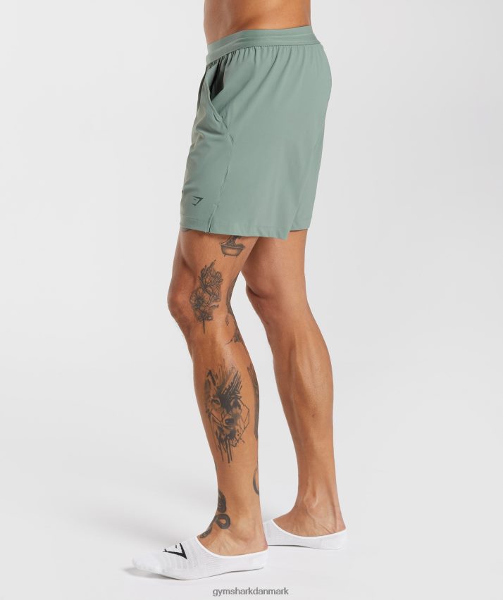 Mænd Gymshark studie shorts N4ZDDN566 pilegrøn