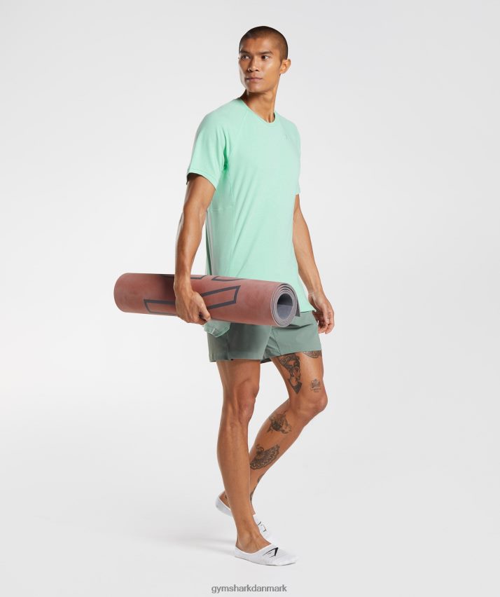 Mænd Gymshark studie shorts N4ZDDN566 pilegrøn