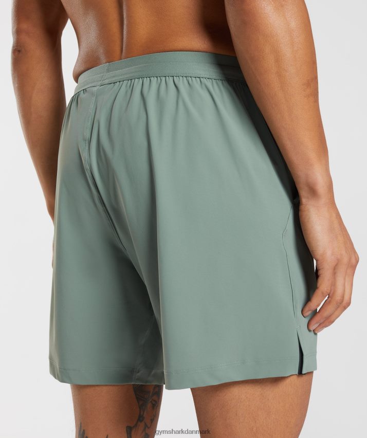 Mænd Gymshark studie shorts N4ZDDN566 pilegrøn