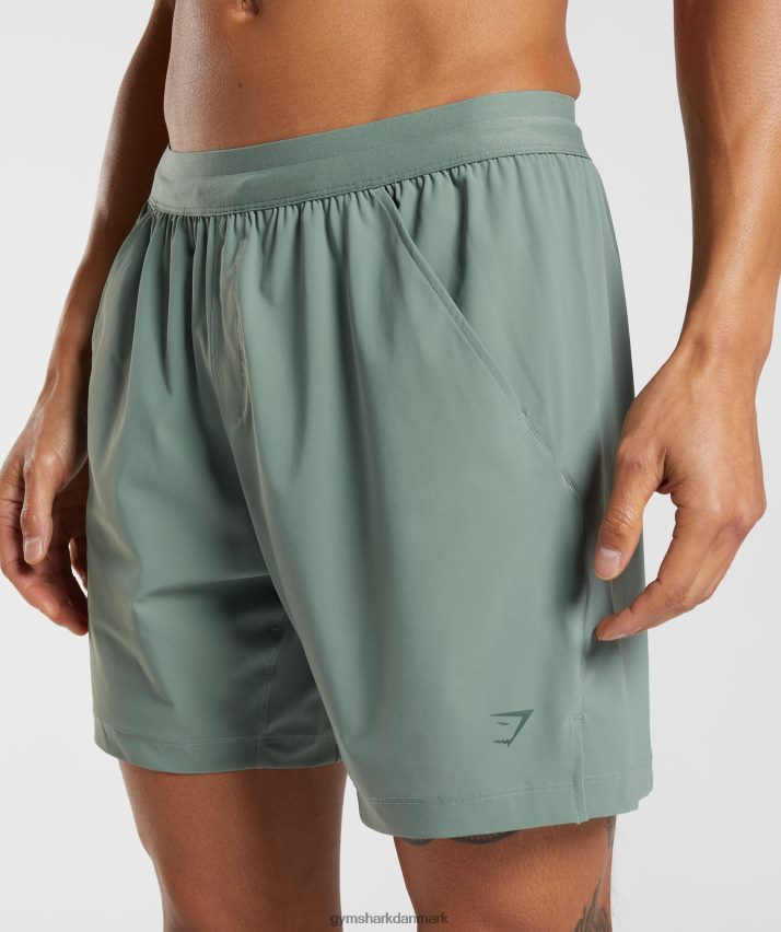 Mænd Gymshark studie shorts N4ZDDN566 pilegrøn