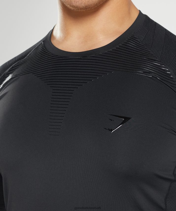 Mænd Gymshark 315 langærmet t-shirt N4ZDDN622 sort