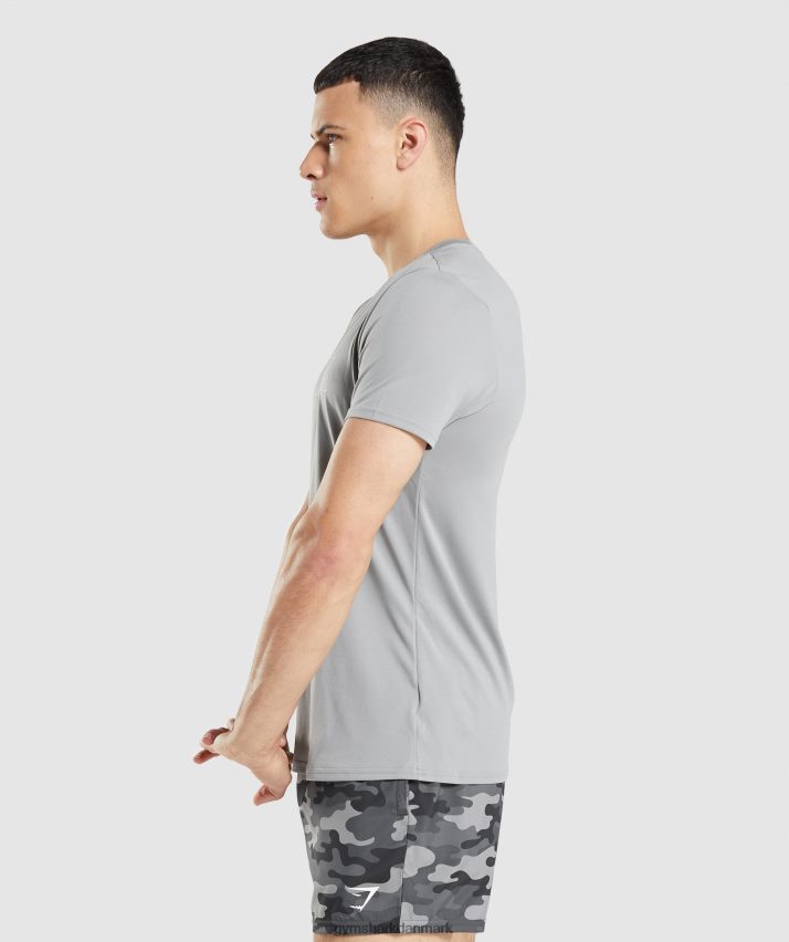 Mænd Gymshark ankomst grafisk t-shirt N4ZDDN665 røgfarvet