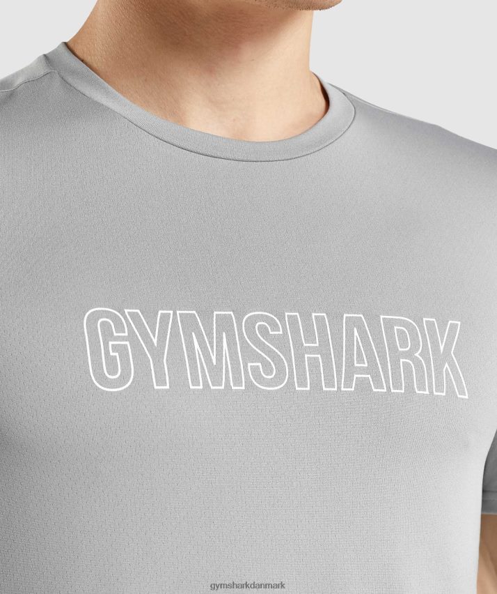 Mænd Gymshark ankomst grafisk t-shirt N4ZDDN665 røgfarvet