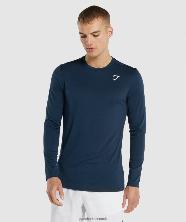 Mænd Gymshark ankomst langærmet t-shirt N4ZDDN598 flåde