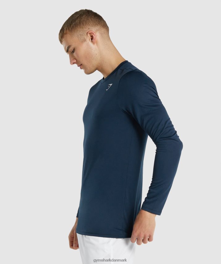 Mænd Gymshark ankomst langærmet t-shirt N4ZDDN598 flåde
