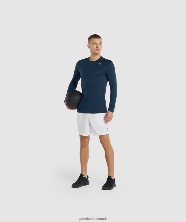 Mænd Gymshark ankomst langærmet t-shirt N4ZDDN598 flåde