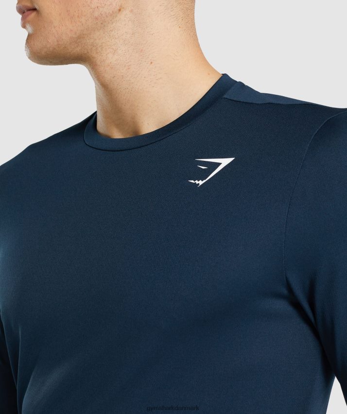 Mænd Gymshark ankomst langærmet t-shirt N4ZDDN598 flåde