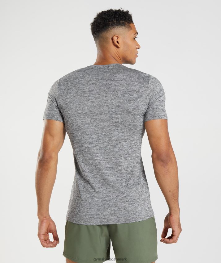 Mænd Gymshark ankomst mergel t-shirt N4ZDDN660 silhuet grå/lys grå mergel
