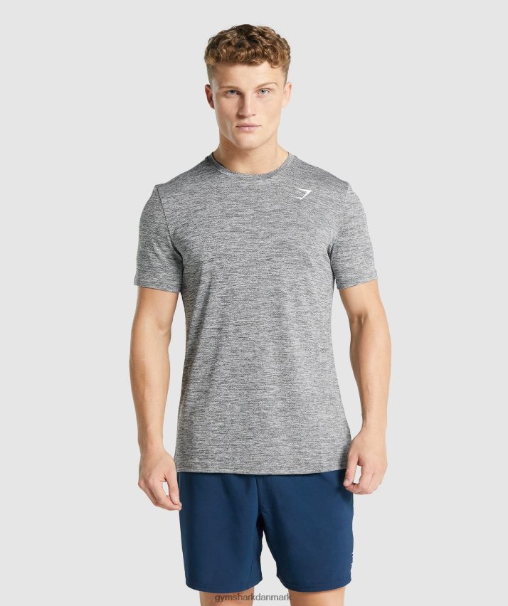 Mænd Gymshark ankomst mergel t-shirt N4ZDDN698 trækul mergel