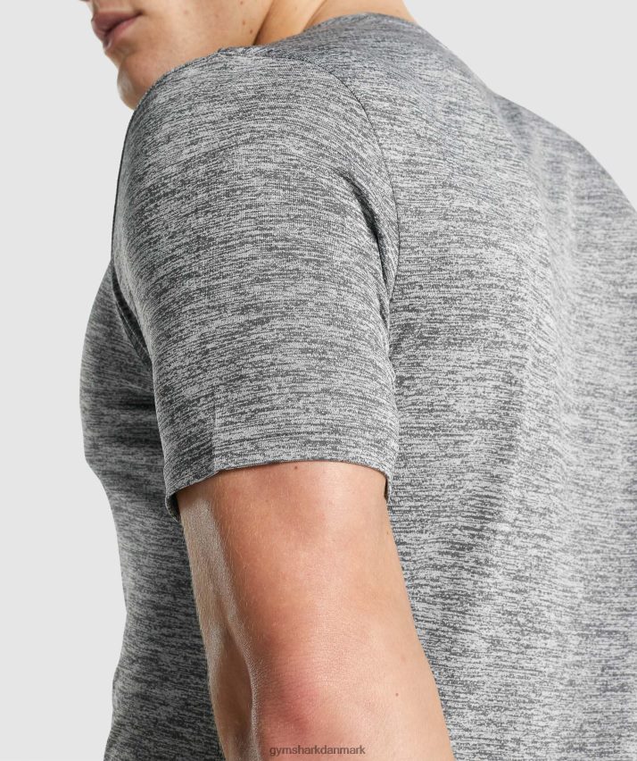 Mænd Gymshark ankomst mergel t-shirt N4ZDDN698 trækul mergel