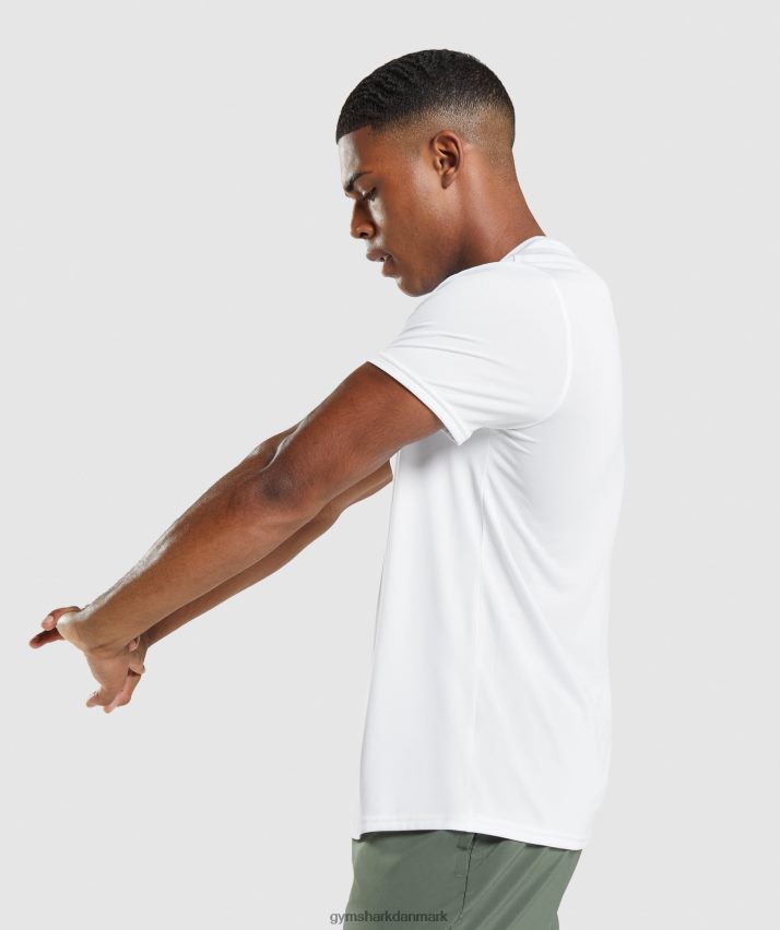 Mænd Gymshark ankomst regular fit t-shirt N4ZDDN607 hvid