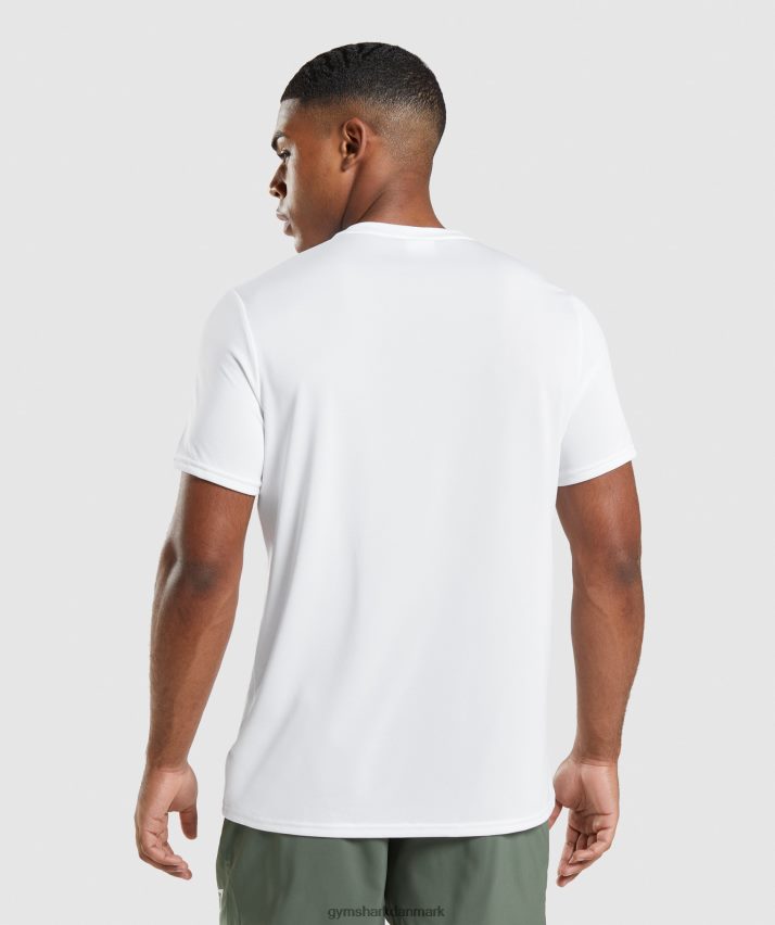 Mænd Gymshark ankomst regular fit t-shirt N4ZDDN607 hvid