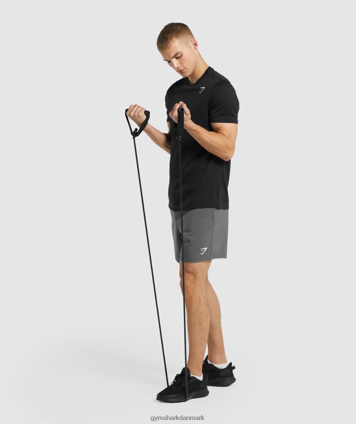 Mænd Gymshark ankomst regular fit t-shirt N4ZDDN654 sort