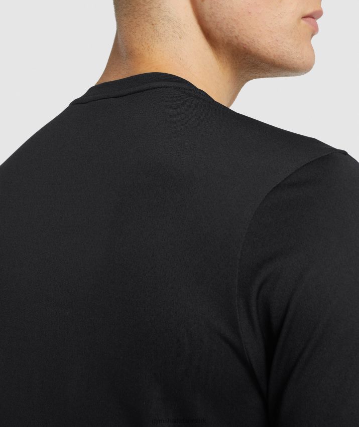 Mænd Gymshark ankomst regular fit t-shirt N4ZDDN654 sort