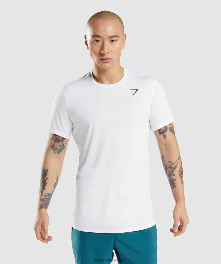 Mænd Gymshark ankomst t-shirt N4ZDDN581 hvid