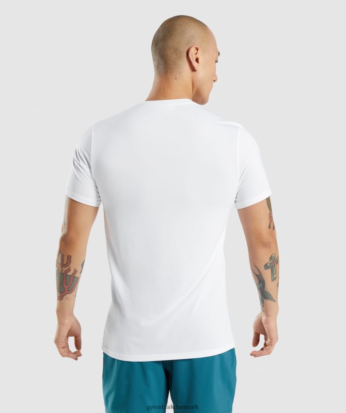 Mænd Gymshark ankomst t-shirt N4ZDDN581 hvid