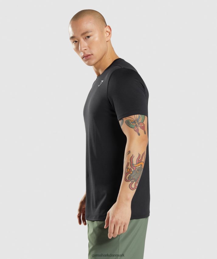 Mænd Gymshark ankomst t-shirt N4ZDDN614 sort