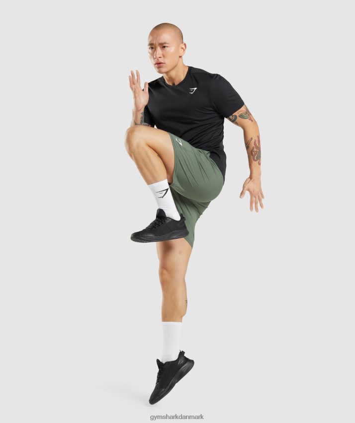 Mænd Gymshark ankomst t-shirt N4ZDDN614 sort