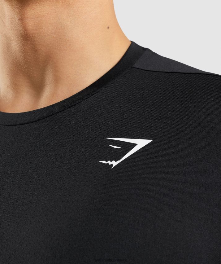 Mænd Gymshark ankomst t-shirt N4ZDDN614 sort