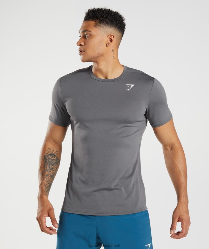Mænd Gymshark ankomst t-shirt N4ZDDN638 silhuet grå