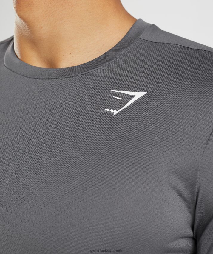 Mænd Gymshark ankomst t-shirt N4ZDDN638 silhuet grå