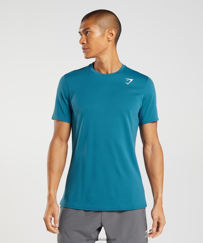 Mænd Gymshark ankomst t-shirt N4ZDDN667 atlantisk blå