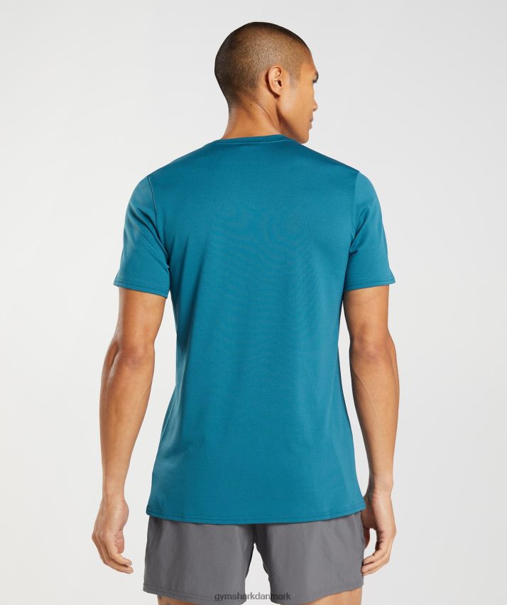 Mænd Gymshark ankomst t-shirt N4ZDDN667 atlantisk blå