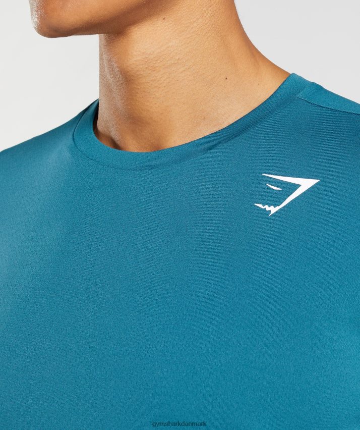Mænd Gymshark ankomst t-shirt N4ZDDN667 atlantisk blå