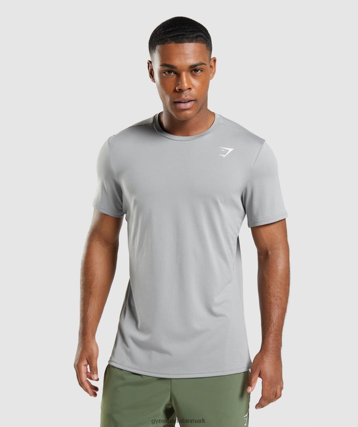 Mænd Gymshark ankomst t-shirt N4ZDDN683 røgfarvet