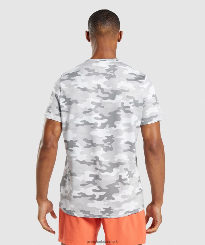 Mænd Gymshark ankomst t-shirt N4ZDDN724 lysegrå print