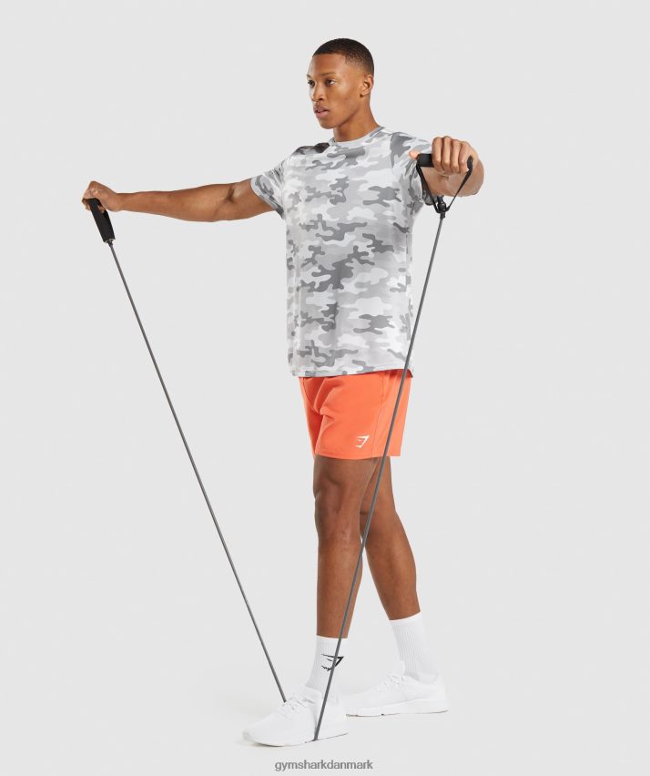 Mænd Gymshark ankomst t-shirt N4ZDDN724 lysegrå print
