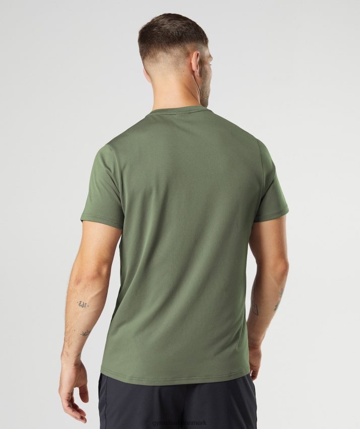 Mænd Gymshark ankomst t-shirt N4ZDDN732 kerne oliven